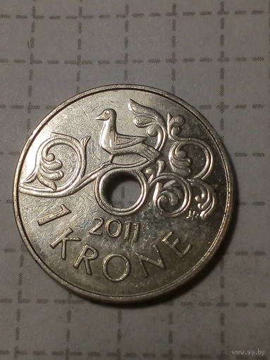 1 крона Норвегия 2011 год
