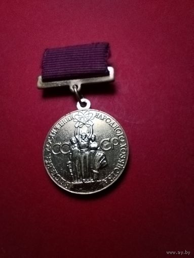 Золотая Медаль ВДНХ. За успехи в народном хозяйстве СССР. С Рубля. (04) Люкс!