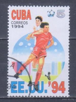 [1151] Куба 1994. Спорт.Футбол.Чемпионат мира. Гашеная марка. 1