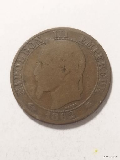 Франция 5 сантим 1862