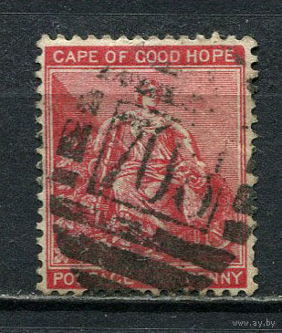 Британские колонии - Мыс Доброй Надежды - 1884/1890 - Аллегория Надежды 1P - [Mi.32] - 1 марка. Гашеная.  (Лот 25HV)-TG3P21