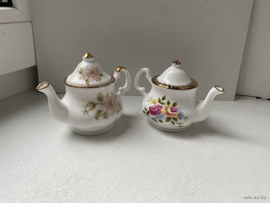 Чайнички мини, фарфор, Англия.