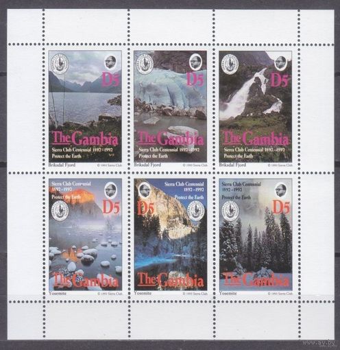 1994 Гамбия 1844-1849KL Пейзаж - Sierra Club MNH