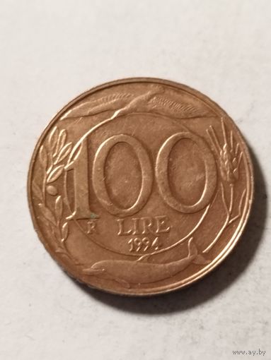 Италия 100 лир 1994