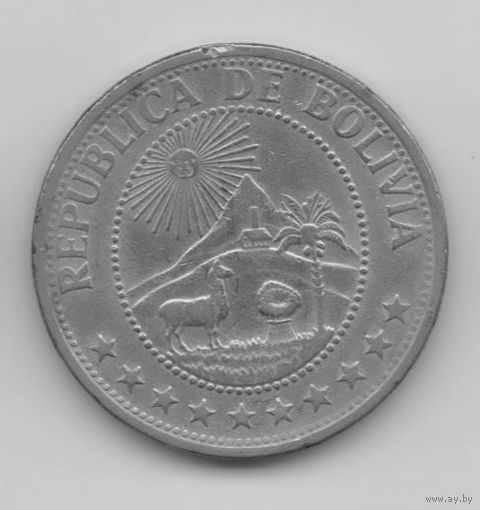 РЕСПУБЛИКА БОЛИВИЯ. 1 ПЕСО 1968.