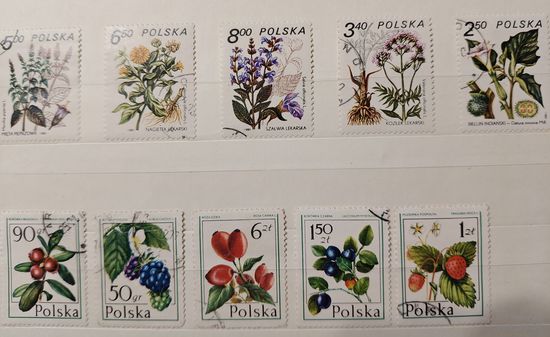 РАСПРОДАЖА КОЛЛЕКЦИИ. Польша, марки "флора"