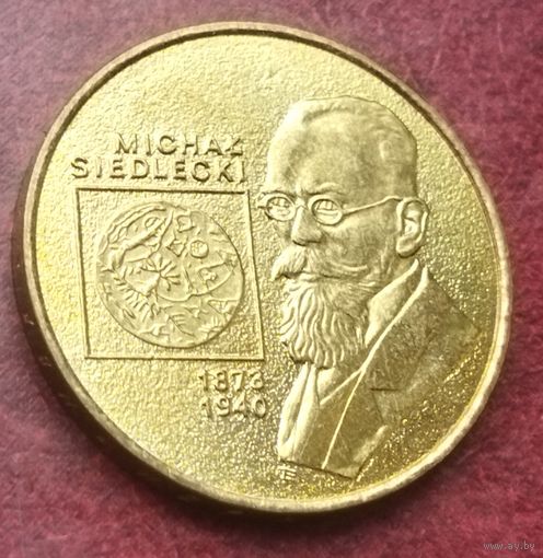 Польша 2 злотых, 2001 Польские путешественники - Михал Седлецкий (1873-1940)
