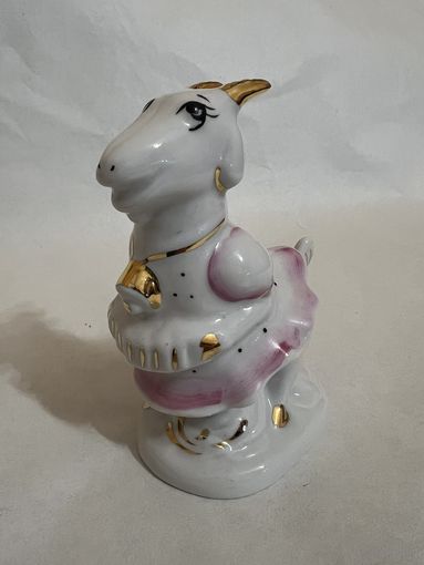Статуэтка "Коза" фарфор ДФЗ  С РУБЛЯ!