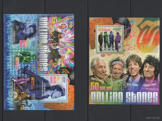 Центрально-Африканская Республика 2012** Музыка, Британская рок-группа Роллинг Стоунз /Rolling Stones