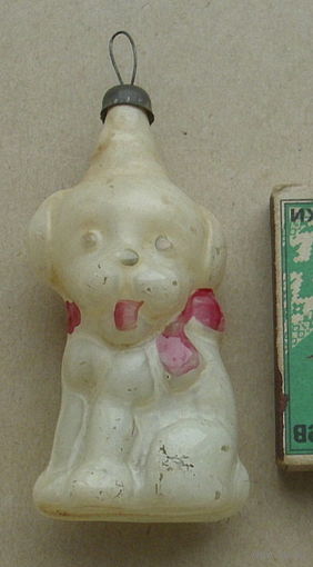 Ёлочная игрушка. Собачка.