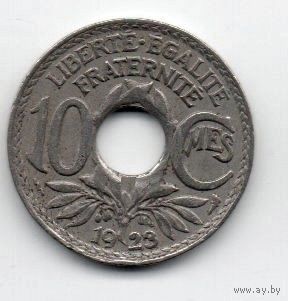 ФРАНЦУЗСКАЯ РЕСПУБЛИКА . 10 САНТИМОВ 1923. МОЛНИЯ. ПУАССИ