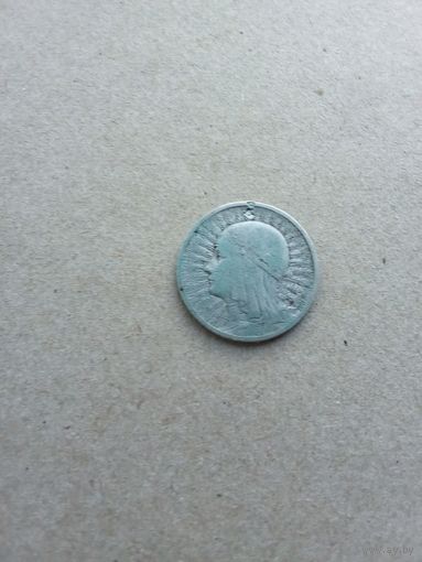 Польша 2 злотых 1932 г. Серебро. Состояние на фото!!!