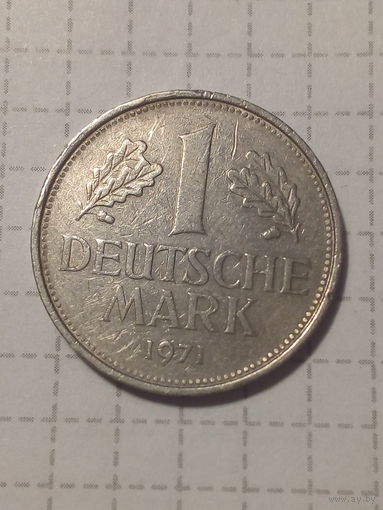 1 марка ФРГ 1971 год  J