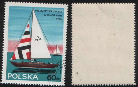 Польша (Mi)PL1590 (Яхты) 1965 год 60 gr V класс (a1-03 ТОРГ/ВАША ЦЕНА