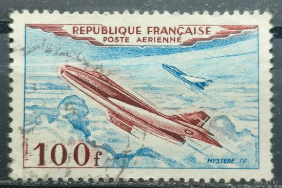 Франция 1954г. Авиапочта