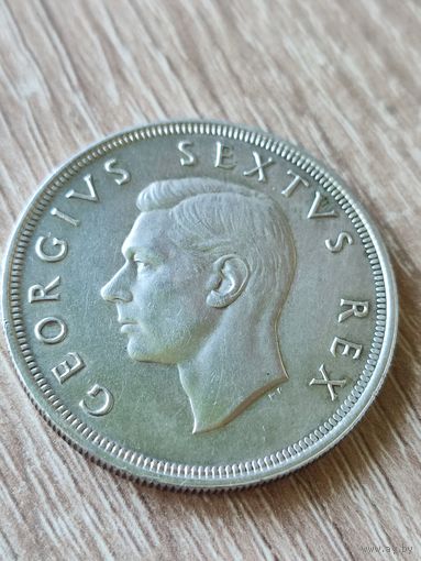 5 шиллингов 1952, серебро