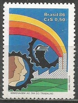 Бразилия. День труда. 1986г. Mi#2169.