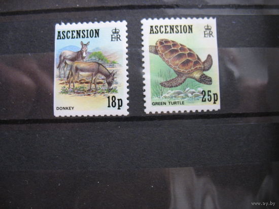 Брит. колония о-в Вознесения. Фауна, 1989 г. полная серия.  к.ц.- 2 евро. см. условие.