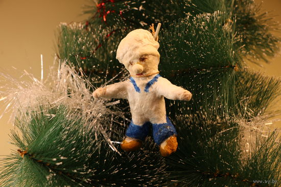 Ёлочная игрушка папье-маше, "Повар".