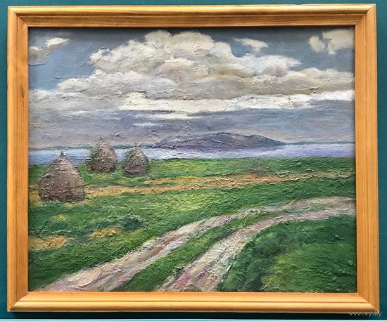 Доморад В.А "Радзіма". Картон, масло. Размер 40х50 см.