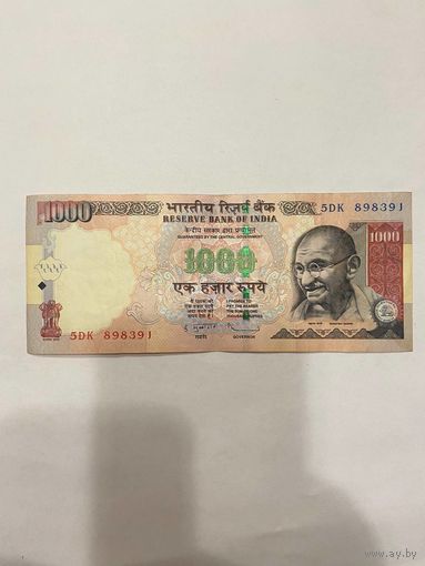 Индия 1000 рупий 2013 год.-0901