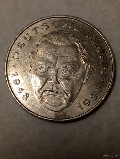 2 марка  ФРГ 1990 G