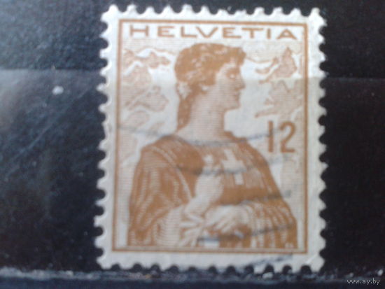 Швейцария 1909 Стандарт Швейцария 12 с