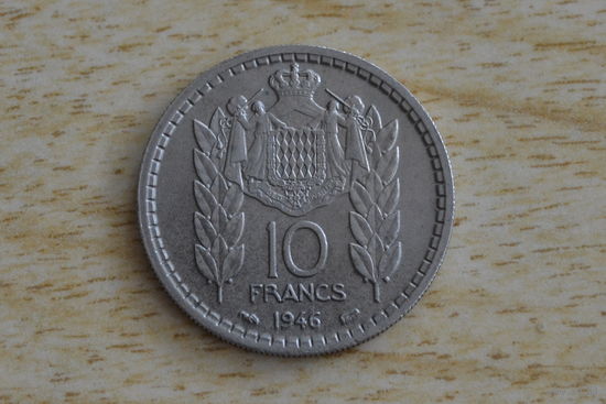 Монако 10 франков 1946
