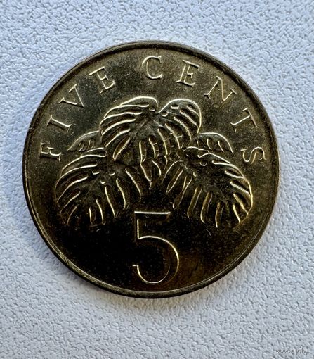 Сингапур 5 центов, 1990 года