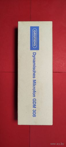 Динамический Микрофон Grundig GDM 308. С рубля. Дикий Нульц. Суперсостояние + Коробка.