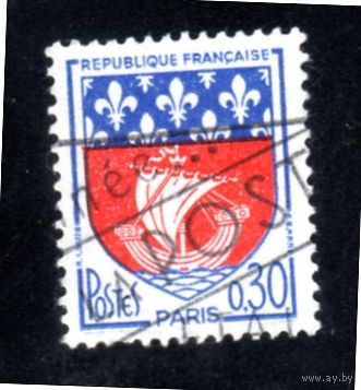 Франция.Ми-1354. Герб Парижа. 1963.