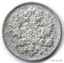 ВЕЛИКОЕ КНЯЖЕСТВО ФИНЛЯНДСКОЕ. 25 ПЕННИ 1894 L. АЛЕКСАНДР III