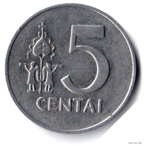 Литва. 5 центов. 1991 г.