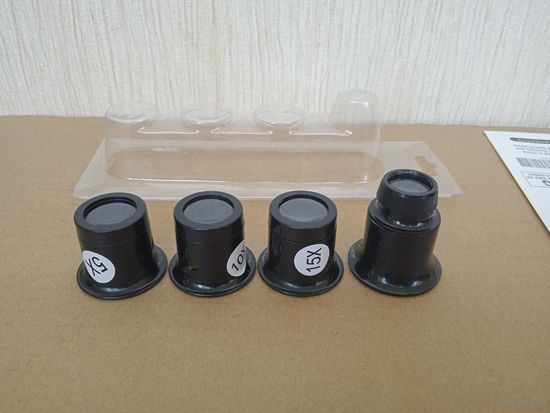 Лупа часовая ювелирная комплект  из 4 шт