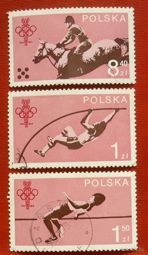 Польша. Спорт. ( 3 марки ). 3-12.