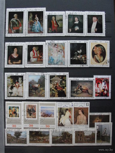 Продажа коллекции с 1 рубля! Культура и искусство на почтовых марках мира.