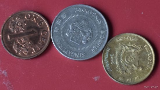 Сингапур 3 монеты