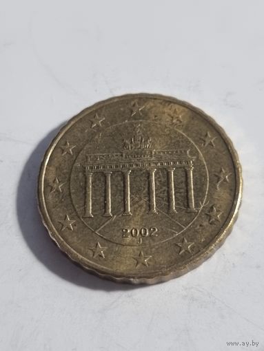 Германия 10 евроцентов 2002 двор J