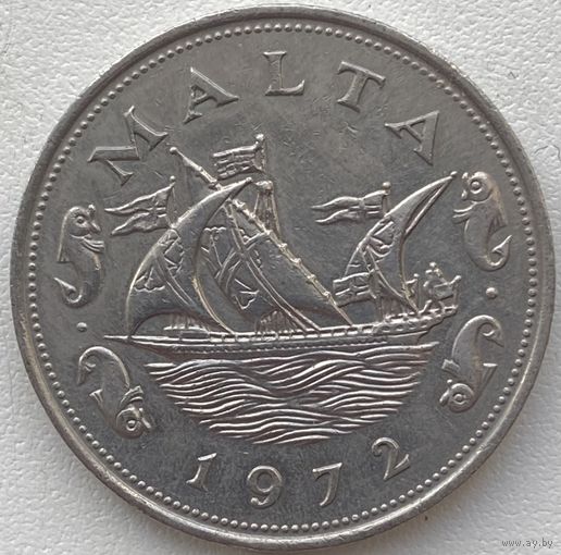 Мальта 10 центов 1972 г. Парусник
