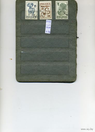 ПОЛЬША, 1966, КЕРАМИКА, серия 3м   (на рис. указаны номера и цены по МИХЕЛЮ)