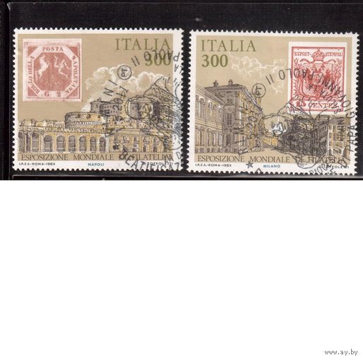 Италия-1985 (Мих.1946,1953) , гаш., Филвыставка