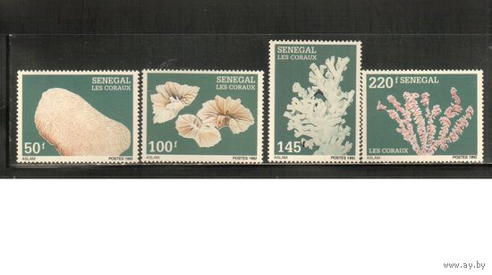 Сенегал-1992 (Мих.1223-1226) ,  ** , Кораллы(полная серия)