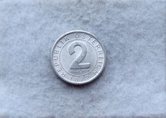 Werty71 Австрия 2 гроша 1972 Орёл