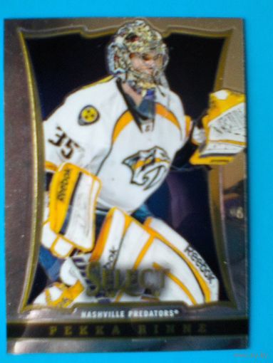 Пекка Ринне - "Нэшвилл Предаторз" - Карточка "PANINI SELECT HOCKEY" - Сезон 2013/14 года - Экс Вратарь минского "Динамо".