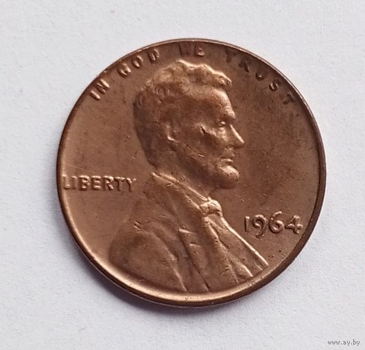 США 1 цент 1964 г.