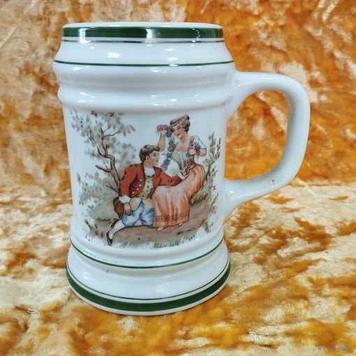 Кружка пивная (объем 1 л) Барокко, фарфор