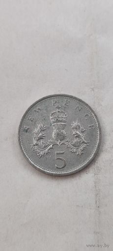 Великобритания 5 новых пенсов 1979