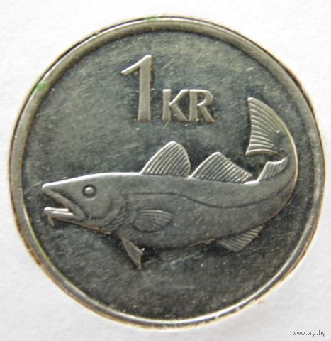 Исландия 1 крона 1999 год