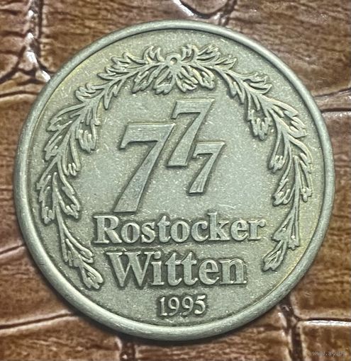 Памятная монета-жетон Rostocker Witten 1995 год. ФРГ.