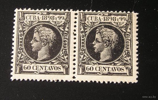 Испанская Куба 1898 Альфонсо XIII х 2